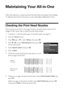 Page 3838Maintaining Your All-in-One
Maintaining Your All-in-One
Follow the steps here to check and clean the print head, and replace ink cartridges. 
To align the print head, if necessary, see the online Epson Information Center.
Checking the Print Head Nozzles
If your printouts are faint or have gaps in them, the print head nozzles may be 
clogged. Follow these steps to check the print head nozzles:
1. Load letter- or A4-size plain paper in the sheet feeder (see page 6).
2. Press the Home button.
3. Press l,...