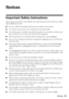 Page 51Notices51
Notices
Important Safety Instructions
Before using your product, read and follow the safety instructions here and in your online 
Epson Information Center:
■Be sure to follow all warnings and instructions marked on the product.
■Use only the type of power source indicated on the product label.
■Use only the power cord that comes with the product. Use of another cord may cause 
fires or shock. Do not use the cord with any other equipment.
■Place the product near a wall outlet where the plug can...