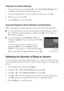 Page 2020Setting Up Fax Features
Entering Your Phone Number
1. From the Header screen, press uord to select Your Phone Number, then 
press OK. You see the phone number input screen.
2. Use the numeric keypad to enter your phone number (up to 20 digits).
3. When you’re done, press OK.
4. Press xMenu to exit the Fax Menu.
Using the Keypad to Enter Numbers and Characters
When entering phone numbers and text in Fax mode, follow these guidelines:
■To enter a fax number, use the numeric keypad. Press the #button to...