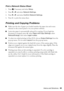 Page 49Problems and Solutions49
Print a Network Status Sheet
1. Press   if necessary and select Setup.
2. Press lorr and select Network Settings.
3. Press lorr and select Confirm Network Settings.
4. Press x to print the status sheet.
Printing and Copying Problems
■Make sure the size of paper you loaded matches the paper size and source 
selected on the control panel or in your printer software.
■Letter-size paper is automatically selected for copying. If your legal-size 
document is cropped, press x, select...