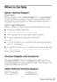 Page 53Where to Get Help53
Where to Get Help
Epson Technical Support
Internet Support
Visit Epson’s support website at epson.com/support (U.S.) or epson.ca/support 
(Canada) and select your product for solutions to common problems. You can 
download drivers and documentation, get FAQs and troubleshooting advice, or 
e-mail Epson with your questions.
Speak to a Support Representative
Before you call Epson for support, please have the following information ready:
■Product name (WorkForce 840 Series)
■Product...