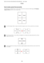 Page 63How to make a poster from your prints
The following is an example of how to create a poster with 2x2 Poster selected for Multi-Page and Overlapping
Alignment Marks selected for Print Cutting Guides.
A
Cut off the margin of Sheet 1 along a vertical line through the center of the top and bottom cross-marks:
B
Place the edge of Sheet 1 on top of Sheet 2 and align the cross-marks, then temporarily tape the two sheets
together from the back:
C
Cut the taped sheets in two along a vertical line through the...