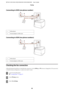 Page 99Connecting to ISDN (one phone number)
aISDN wall jack
d Terminal adapter or ISDN router
Connecting to ISDN (two phone numbers)
aISDN wall jack
d Terminal adapter or ISDN router
Checking the fax connection
Follow the instructions below to check the fax connection. Use the l, r, u, or d buttons to change the LCD screen view
to find the menu, setting item, or option you want to enter.
A
Load A4-size plain paper.
& “Loading Paper” on page 25
B
Enter F Setup mode.
C
Select Fax Settings....