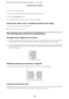 Page 176❏Rotate your original document.
❏Rotate the scanned image using the application software after scanning.
❏Select the Descreening check box.
❏In Professional Mode, change a resolution setting and scan again.
Uneven color, smears, dots, or straight lines appear in your image
You may need to clean the interior of the product.
& “Cleaning the Printer” on page 143
The scanning area or direction is unsatisfactory
The edges of your original are not scanned
❏If you are scanning using thumbnail preview in Home...