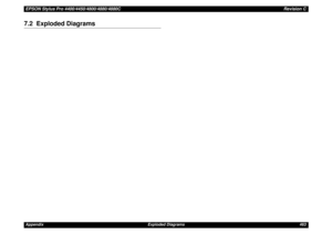 Page 463EPSON Stylus Pro 4400/4450/4800/4880/4880CRevision CAppendix Exploded Diagrams 4637.2 Exploded Diagrams 