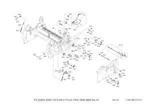 Page 476
PX-6 200S ,6 500 / E PSO N S TY LU S P R O  4 400,4 800 N o.1 0R ev.0 1           C 593-M EC H-0 71
810
839
814
815
842841
842844
816
811A
843
843
818
821
820
814
818
815
816
815
822
819
823
824
829828830
827825
826
831818
832
835
837836
833
834
803
800
803
802
801
800
810
809
806
807
808
805
815
C 2
B2
D
838
822
817
817
817
847
840845
848
846817
849 