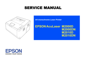 Page 1SERVICE MANUAL
A4 monochrome Laser PrinterEPSON AcuLaser  M2000D
 
M2000DNM2010DM2010DN 
