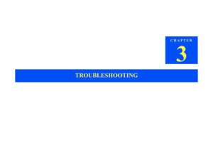 Page 41CHAPTER
3
TROUBLESHOOTING 