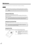 Page 4644
Maintenance
This section describes maintenance tasks such as cleaning the projector and replacing consumable parts.
You should clean the projector if it becomes dirty or if the quality of projected images starts to deteriorate.
Clean the projector case by wiping it gently with a soft cloth.
If the projector is particularly dirty, moisten the cloth with water containing a small amount of neutral 
detergent, and then firmly wring the cloth dry before using it to wipe the projector case. Then wipe the...