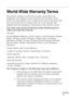 Page 95          
79
World-Wide Warranty Terms
This product includes a world-wide warranty, which allows the 
equipment to be repaired in more than forty-five countries of the 
world. Note that product is not covered by the terms of warranty stated 
here, but by the terms of warranty laid out on the warranty card 
supplied when the equipment is purchased in each relevent country. 
The world-wide warranty for the Epson Multi-Media Projector is 
valid in the following countries:

Austria, Belgium, Bulgaria,...