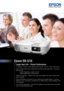 Page 1Epson EB-S18
Larger than Life – Proven Performance
3 x Brighter Colours* and reliable performance – 3LCD, 3-Chip Technology.
Look for both high colour brightness and high white brightness. The Epso\
n 
 
EB-S18 has:  
 Colour Brightness: 3,000 lumens 
 White Brightness: 3,000 lumens
HDMI Connectivity – Deliver both audio and brilliant HD video content\
 with 
just one cable
Optional Wireless connection to your laptop and mobile device – connect 
directly to your computer, smartphone, or tablet without...