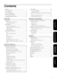 Page 31
Quick Start
Advanced Operations
Settings and 
Adjustments
Appendix
Contents..................................................................... 1
Safety Instructions ..................................................... 2
Use and Storage ......................................................... 8
Discs and USB Storage ............................................. 10
Parts Name and Functions ......................................... 12
Preparing the Remote Control ......................................