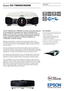 Page 1DATASHEET
Epson EH-TW9000/9000W
The EH-TW9000 & EH-TW9000W have been specifically designed 
for the ultimate film enthusiast who wants to experience the 
magic of cinema in their own home. These top-of-the-range Full 
HD 3D home cinema projectors feature high definition cinematic 
images, bright 3D projections and flexible installation for 
comfortable, immersive viewing.
Delivering a high 200,000:1 contrast ratio and enhanced by Epson’s newly 
developed 3LCD panels, they provide high quality images and...