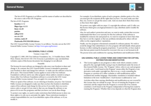 Page 105The list of GPL Programs is as follows and the names of author are described in
the source code of the GPL Programs
The list of GPL Programs
busybox-1.7.2
libgcc1(gcc-4.2.3)
linux-2.6.20
patches
udhcp 0.9.8
uvc rev.219
wireless_tools 29
Pixelworks PWC950 SDK drivers
The GNU General Public License Version 2 is as follows. You also can see the GNU
General Public License Version 2 at  http://www.gnu.org/licenses/.
GNU GENERAL PUBLIC LICENSE Version 2, June 1991
Copyright (C) 1989, 1991 Free Software...