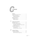 Page 5C
iii
Contents
Welcome . . . . . . . . . . . . . . . . . . . . . . . . . . . . . . . . . . . . .   1
Getting the Most from Your Projector . . . . . . . . . . . . . . . . .   2
Using Your Documentation   . . . . . . . . . . . . . . . . . . . . . . . .   3
Reading This Manual Online  . . . . . . . . . . . . . . . . . . . .   3
Getting More Information   . . . . . . . . . . . . . . . . . . . . . .   4
Registration and Warranty . . . . . . . . . . . . . . . . . . . . . . . . . .   5
Unpacking the Projector...