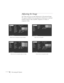 Page 8172Fine-tuning the Projector
Adjusting the Image
The Video menu lets you make adjustments to the projected image. 
The options available in the menu depend on which source is selected: 
standard computer video, EasyMP, composite or S-Video, or 
component video.
 
Position
Tracking
Sync.
Brightness
Contrast
Sharpness
Gamma
Input Signal
Auto Setup
ResetAdjustment
Execute :
:
:
:
:
:
:
:9999
99
0
0
0 Video
Audio
Effect
Setting
Capture
Advanced
About
Reset All
ON
RGB YUV(Normal DynamicNatural
OFFYCbCrYPbPr )...