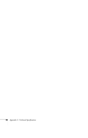 Page 10296Appendix C: Technical Specifications
720-730.book  Page 96  Thursday, October 30, 2003  11:32 AM 