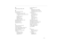 Page 153145
QQuick Change Toolbar, 105RRear projection, 85, 109
Remote control
buttons, 67 to 69, 78 to 80
customizing the Effects buttons, 96 to 
102
functions, 68 to 69
problems, 129
specifications, 134
using, 3, 67 to 69
Replacing the lamp, 120 to 123
Reset All menu, 90
Resize button, 65
Resolution, 133, 140SSafety instructions, 8 to 10
Saturation, 82, 107
Screen image, problems, 130 to 132
Screen, adjusting whiteness, 85
Sharpness, 82, 107
Sleep mode, 3, 65 to 66, 140
Software
installing, 92 to 94
launching,...