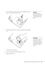 Page 61Maintaining and Transporting the Projector55
5. Use a screwdriver to loosen the two screws holding the lamp in 
place. (You can’t remove the screws.) 
6. Hold the lamp by the top, as shown, and pull the lamp straight 
out. 
7. Gently insert the new lamp. 
8. Once the lamp is fully inserted, tighten its screws.
9. Replace the lamp cover.caution
Do not touch the glass 
portion of the lamp assembly. 
Touching the glass could 
result in premature lamp 
failure.
warning
This product includes a lamp 
component...