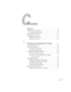 Page 33
Contents
Welcome  . . . . . . . . . . . . . . . . . . . . . . . . . . . . . . . . . . . . . 9
Using Your Documentation   . . . . . . . . . . . . . . . . . . . . . . . . 10
Getting More Information   . . . . . . . . . . . . . . . . . . . . . . 10
Registration and Warranty . . . . . . . . . . . . . . . . . . . . . . . . . . 11
Unpacking the Projector   . . . . . . . . . . . . . . . . . . . . . . . . . . . 12
Additional Components   . . . . . . . . . . . . . . . . . . . . . . . . 12
Optional Accessories...