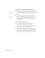 Page 7468Solving Problems
The image isn’t rectangular, but trapezoid-shaped.
■Make sure the projector isn’t placed off to one side of the screen, 
at an angle, or the image won’t be rectangular. Place the projector 
directly in front of the center of the screen, facing the screen 
squarely.
■If you’ve tilted the projector upward by extending the legs, the 
image will be broader at the top. Turn on Auto Keystone 
correction as described on page 45 or hold down the   or   
side of the 
Keystone button on top of...