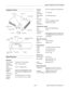 Page 1Epson PowerLite 740c Projector
8/04 Epson PowerLite 740c Projector - 1
Projector Parts
Specifications
General
Type of display Poly-silicon TFT active matrix
Resolution 1024 
× 768 pixels (XGA)
(native format)
Color  24-bit, 16.8 million colors
reproduction
Brightness  2500 lumens (High Brightness mode)
(ANSI) 2000 lumens (Low Brightness mode)
Contrast ratio 400:1
Image size 30 to 300 inches (0.8 to 7.6 meters)
Projection  3.2 to 39.7 feet (1.0 to 12.1 meters)
distanceProjection  Front, rear, upside-down...