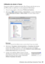 Page 61Utilisation des outils Easy Interactive Tools61
Utilisation du clavier à l’écran
Vous pouvez utiliser le visualiseur de clavier Mac OS pour saisir du texte sur un 
site Web ou dans un explorateur ou autre programme informatique.
1. Ouvrez le menu Apple et sélectionnez 
Préférences Système.
2. Sélectionnez 
 Langue et texte ou International, et ensuite, sélectionnez 
l’onglet 
Méthodes de saisie ou Menu Saisie. Un écran comme celui-ci 
s’affiche :
Remarque : 
Votre écran pourrait être différent selon la...