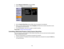 Page 70

3.
Select Network Configuration andpress Enter.
 4.
Select theOthers menuandpress Enter.
 5.
SettheCrestron RoomView settingtoOn toallow theprojector tobe detected.
 6.
When youfinish selecting settings,selectComplete andfollow theon-screen instructions tosave
 your
settings andexitthemenus.
 7.
Turn offthe projector, thenturniton again toenable thesetting.
 Parent
topic:Crestron RoomView Support
 Controlling
aNetworked ProjectorUsingCrestron RoomView
 Once
youhave setupyour projector touse Crestron...