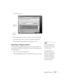 Page 139Managing Projectors139
You see this screen:
 
6. Select the projector you want to connect to and click Connect.
7. If you want, repeat step 5 to connect to additional projectors.
The computer’s image appears on the projector screen.
Exporting a Projector Group
You can export group information as a file to another computer on 
the wireless network. This is useful if you want to share group access 
with multiple users.
1. Start NS Connection. (See page 74.)
2. Click the 
Extension button on the EMP NS...