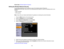 Page 54

Parent
topic:Wireless NetworkProjection
 Setting
UpWireless NetworkSecurity
 You
cansetupsecurity foryour projector touse onthe wireless network(PowerLite
 95/96W/905/915W/1835).
Setupone ofthe following securityoptionstomatch thesettings usedonyour
 network:

•
WEP encryption
 •
WPA security
 Note:
Check withyour network administrator forguidance onentering thecorrect information.
 1.
Press theMenu button onthe remote control.
 2.
Select theNetwork menuandpress Enter.
 3.
Select Network Configuration...