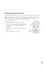 Page 2323 Performing Keystone Correction
If the projected image looks like  or  , use the Keystone function to correct its shape. 
Note: If the image is shaped like or  , the projector has been placed off to the side of the 
screen and angled toward it. Face the projector straight ahead (instead of at the center of the 
screen), then use the horizontal lens shift knob to center the image.
To perform keystone correction:
1. Press the 
Menu button on the remote control.
2. Use the menu navigation buttons to open...