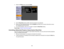 Page 63

4.
Select theOthers menuandpress Enter.
 5.
SettheRoomView settingtoOn toallow theprojector tobe detected.
 6.
When youfinish selecting settings,selectComplete andfollow theon-screen instructions tosave
 your
settings andexitthemenus.
 7.
Turn offthe projector, thenturniton again toenable theRoomView setting.
 Parent
topic:Crestron RoomView Support
 Controlling
aNetworked ProjectorUsingCrestron RoomView
 Once
youhave setupyour projector touse Crestron RoomView, youcancontrol andmonitor projection...