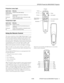 Page 5EPSON PowerLite 8000i/9000i Projector
10/99 EPSON PowerLite 8000i/9000i Projector - 5
Projection Lamp Light
Temperature Light
Using the Remote Control
The remote control uses a line-of-sight infrared signal. To use 
the remote control, point it toward one of the remote control 
receivers located at the front and back of the projector. You 
can use the remote control up to about 32.8 feet (10 meters) 
from the projector. (This distance may be shorter if the remote 
control batteries are low.) You must...