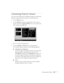 Page 59Fine-tuning the Projector53
Customizing Projector Features
You can use the Setting menu to disable the projector’s sleep mode, 
adjust the image shape, and customize several other features.
1. Press the 
Menu button. 
2. Use the   
Sync– button (control panel) or the   button 
(remote control) to highlight 
Setting. You see the options and 
their settings on the right side:
3. Press   to select the Setting menu. 
4. Use the 
Tracking and Sync buttons (control panel) or 
the   button (remote control) to...