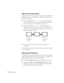 Page 4040Projecting
Adjusting the Image Shape
If the projector is tilted up or down, the images that are displayed will 
be distorted. To correct the distortion or “keystone” shape, do one or 
more of the following:
■If your image looks like   or  , you’ve placed the projector 
off to one side of the screen, at an angle. Move it directly in front 
of the center of the screen, facing the screen squarely.
■If your image looks like   or  , you need to adjust the 
keystone correction value. Press the   or   buttons...