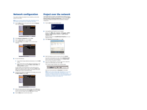 Page 3Troubleshooting
If you see a blank screen...
If you see a blank screen or the No signal message after turning on your 
computer, check the following:
  Make sure the power light on the projector is green and not flashing, and 
the A/V Mute slide is open.
   Press the Source Search button on the projector or remote control to 
select the computer as the image source.
    If you’re using a Windows notebook, press the function key on your 
keyboard that lets you display on an external monitor (allow a few...