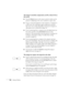 Page 106106Solving Problems
The image is stretched, compressed, cut off, or doesn’t fit on 
the screen.
 
■Press the Resize button on the remote control to make sure the 
projector is displaying at the correct resolution or aspect ratio.
■If you’ve connected equipment to the Computer 1, Computer 2, 
or BNC port, the wrong input signal setting may be selected. 
Select the correct setting, depending on the type of computer or 
video player you’ve connected (see page 70). 
■If you’re projecting from a computer,...