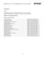Page 1P R O D U C T  I N F O R M A T I O N  G U I D E
5/03
EPSON
UPDATE
5/6/03
This package provides a new multimedia projector product section to be added to the 
EPSON
 ® Product Information Guide. The table of contents of this section is listed below.
EPSON PowerLite® 8300i
TABLE OF CONTENTS
Projector Specifications ................................................................................ EPSON PowerLite 8300i Projector - 1
Positioning the Projector...