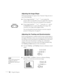 Page 3226Using the Projector
Adjusting the Image Shape
If the projected image isn’t square or has a “keystone” shape, do one or 
more of the following:
If your image looks like   or  , you’ve placed the 
projector off to one side of the screen, at an angle. Move it directly 
in front of the center of the screen, facing the screen squarely.
If your image looks like   or  , press the + or — side of 
the 
Keystone button to correct the shape of the image. After 
correction, your image will be slightly smaller....