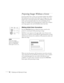 Page 4840Displaying and Adjusting the Image
Projecting Images Without a Screen
Even if you don’t have a screen, you can project images onto surfaces 
like blackboards and colored walls without loss of image color. Your 
projector has a sensor that measures the conditions of the projection 
surface and automatically adjusts the colors and shading of your 
image. For example, if you’re projecting onto a surface near a window, 
your image appears clear and well-defined rather than faint.
Making Initial Color...