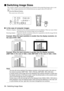 Page 5856 - Switching Image Sizes

 Switching Image Sizes
The window display and resizing display are switched when projecting images onto a com-
puter. Video image projections are switched between an aspect ratio of 4:3 and 16:9.
1Press the [Resize] button.
The screen size will switch.
 In the case of computer images
Windows display :  Projected at the entered resolution (real size display). There are cases where 
the projection size and the image size are different. 
Resizing display :  Projected with...