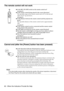 Page 8482 - When the Indicators Provide No Help
The remote control will not work
Cannot end (after the [Power] button has been pressed)
Point
If an abnormality remains after checking the results of the above inspections, disconnect 
the Power Plug from the socket and consult with your dealer.
Is the [R/C ON OFF] switch on the remote control on?
see page 41
Is the remote control being aimed in the correct direction?
The operable range of the remote control unit is 30° to the left and 
right, and 15° up and...