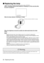 Page 8886 - Replacing the lamp

 Replacing the lamp
Replace the lamp at the following times (model number: ELPLP12).
When a message stating [Lamp Replace] is displayed for thirty seconds after 
the start of projection
When the lamp indicator is blinking in orange
When the brightness and picture quality has deteriorated below the initial 
levels
Point
·Replace the lamp when it will not light up even if it is not time for replacement.
·Replace the lamp as quickly as possible after the message has been...