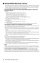 Page 9896 - World-Wide Warranty Terms

 World-Wide Warranty Terms
This product includes a world-wide warranty, which allows the equipment to be repaired in 
more than forty-five countries of the world. Note that product is not covered by the terms of 
warranty stated here, but by the terms of warranty laid out on the warranty card supplied 
when the equipment is purchased in each relevent country. 
The world-wide warranty for the Epson Multi-Media Projector is valid in the 
following countries:

·Austria...