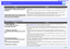 Page 117116
Problem Solving Problem SolvingEMP-7850 User’s Guide
 Error messages from EMP SlideMaker2
Check
Remedy
Image transfer slows if PC resolution is higher 
than XGA (1024 × 768 pxl.) Do you want to 
continue?
The display of the computer being connected to the projector is set to resolution higher than XGA 
(1024 × 768).
Clicking Yes connects the projector. However, the display speed of the projection screen will be 
slow.
Clicking No aborts the projector connection. To avoid slow display speeds on the...