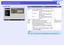 Page 8281
Using the Configuration Menu Functions Using the Configuration Menu FunctionsEMP-7850 User’s Guide
Audio Menu
AdvAdv
anced2anced2
+
-
Volume
  15 Video
AudioudioSettingSettingUsers LogoUsers LogoAdvAdv
anced1anced1
AboutAboutReset AllReset All
:
[Men[Men
u]: Exit
[    ]: Enter [    ]: Select
Reset
Execute
+
-
Treble
   0 :
+
-
Bass
   0 :
EffEffectect
Computer/DVI Audio Input :
Computer/DVIComputer
DVI
Sub-menu
Function
Default
Computer/
DVI Audio 
Input
Use this command to specify the [Computer] port...