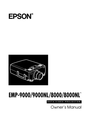 Page 6 
®
 
DATA/VIDEO PROJECTOR 
Owner’s Manual 