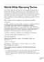 Page 128          
107
World-Wide Warranty Terms
The EPSON Multi-Media Projector you purchased includes Epson’s 
World-Wide Warranty, which allows you to obtain repair service for 
your product outside the country where you purchased it in over 45 
countries in the world. Please note that the terms stated in the warranty 
card which accompanied your product, and not these world-wide 
terms, will apply to service sought in the country or countries covered 
by the card.
This warranty service is limited to...