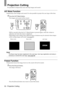 Page 5452 - Projection Cutting
Projection Cutting
It is possible to temporarily erase and stop images and sound.
A/V Mute Function
Temporarily erases images and sound. It is also possible to project the user logo at this time.
1Press the [A/V Mute] button.
The images and sound will be erased.
Will be canceled when the [A/V Mute] button is pressed again, when the volume is 
adjusted, and when the menu is displayed. 
Depending on the setting, three different types of statuses may be selected when tempo-
rarily...