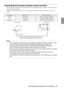 Page 37 Connecting the projector to a computer - 35
Connecting the mouse (wireless mouse function)
This enables the computer’s mouse pointer to be operated with the remote control in the same 
way as a wireless mouse.
Connect the computers mouse port to the projectors Mouse ports with the use of a mouse 
cable.
Point
·Only the USB standard mounted model supports USB Mouse Cable connections. In the 
case of Windows, only the Windows 98/2000 preinstalled model is supported.
Operations cannot be guaranteed on...